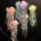 DIY Jellyfish Hanging Lamp Portable Mermaid Ocean Night Light Under The Sea Party Decor Bedroom 4