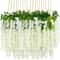 Artificial Silk Violet Vines 12pc Hanging Floral Centerpieces Realistic Wisteria Garland For Wedd 9