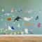 Ocean Animals Wall Stickers Undersea Nautical Decals Marine Life Wall Art For Baby Nursery Kids 1