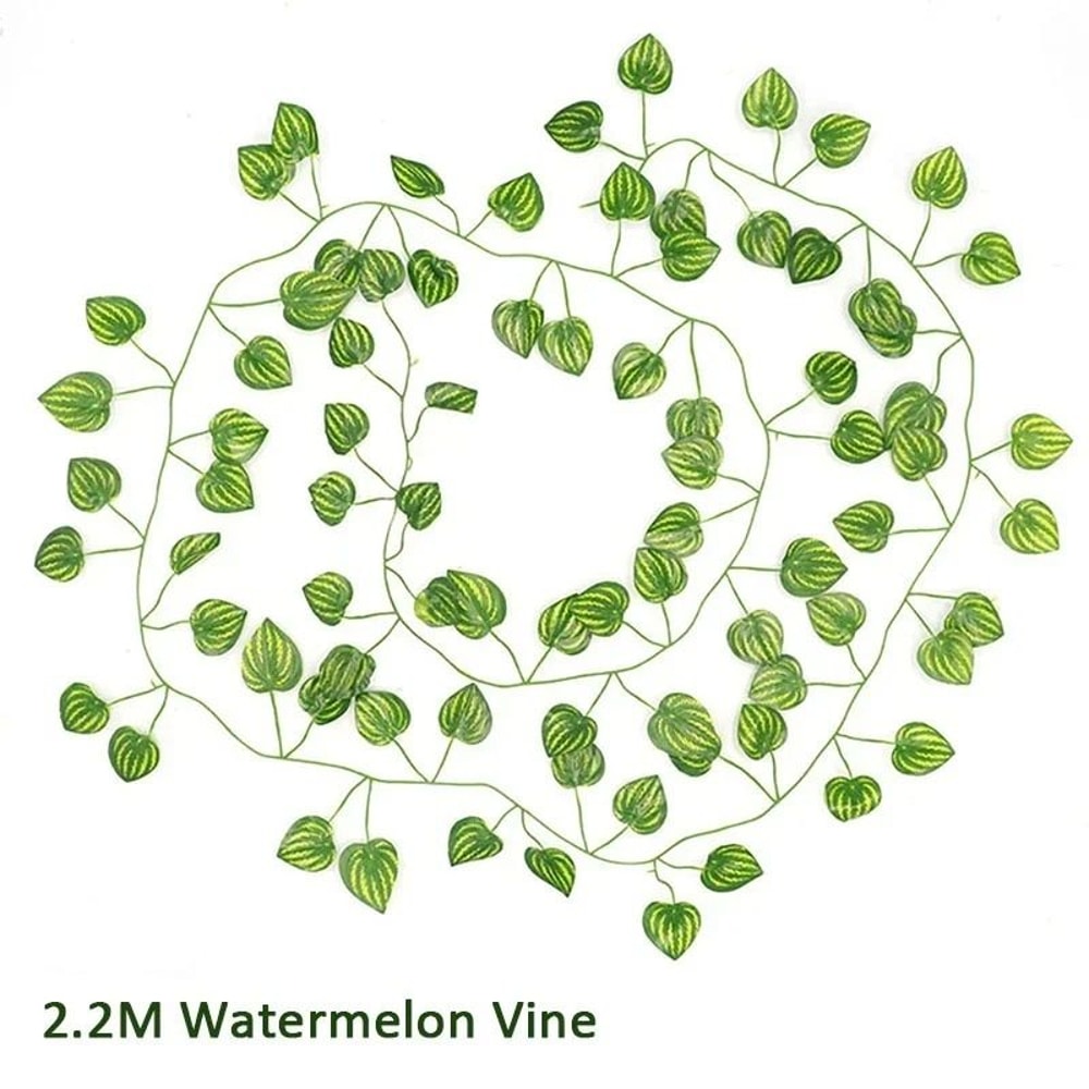 Artificial Silk Ivy Garland 12pc Lush Green Creeper Vines Realistic Fake Foliage For Garden Balco 10