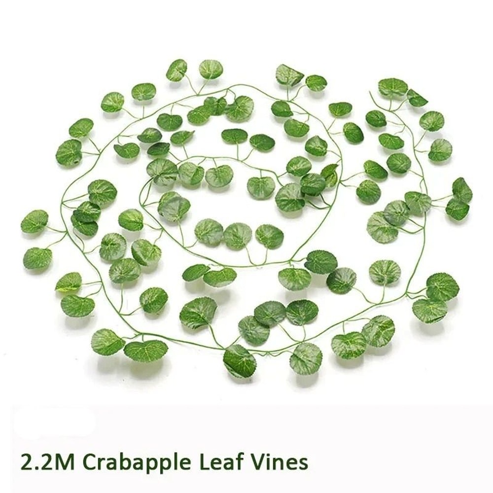 Artificial Silk Ivy Garland 12pc Lush Green Creeper Vines Realistic Fake Foliage For Garden Balco 8