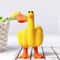 Rebellious Middle Finger Duck Statue Creative Resin Desktop Ornament Humorous Home Office Garden 0