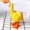 Rebellious Middle Finger Duck Statue Creative Resin Desktop Ornament Humorous Home Office Garden 5