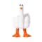 Rebellious Middle Finger Duck Statue Creative Resin Desktop Ornament Humorous Home Office Garden 6