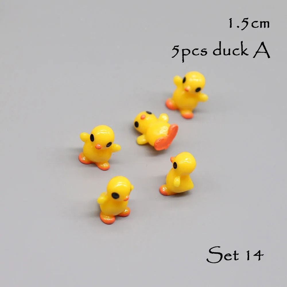 Miniature Animal Figurine Set 5Piece Tiny Dog Cat Sheep Fish Fairy Garden Aquarium DIY Accessor 19