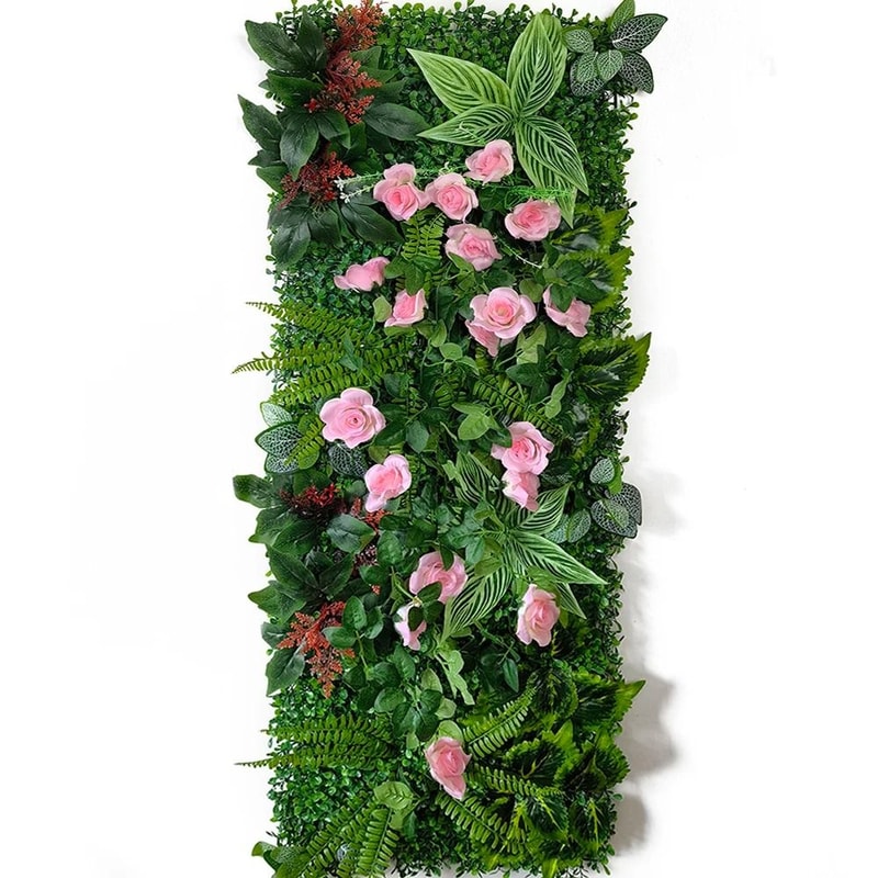 Artificial Greenery Hedge Grid 16x47 In Simulated Milan Eucalyptus Wall Wedding Backdrop Garden 12