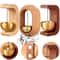 Magnetic Wooden Shopkeepers Bell Minimalist Beech Wood Doorbell Wind Chime Home Business Entry 0