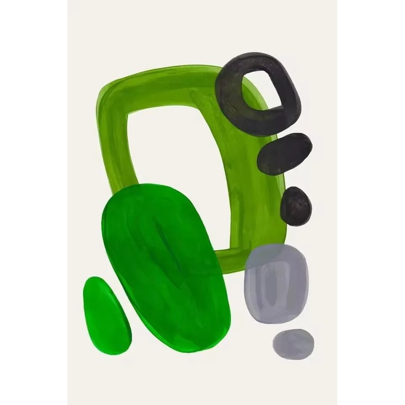 Mid Century Abstract Brush Stroke Art Minimalist Orange Watercolor Canvas Modern Wall Painting Fo 9