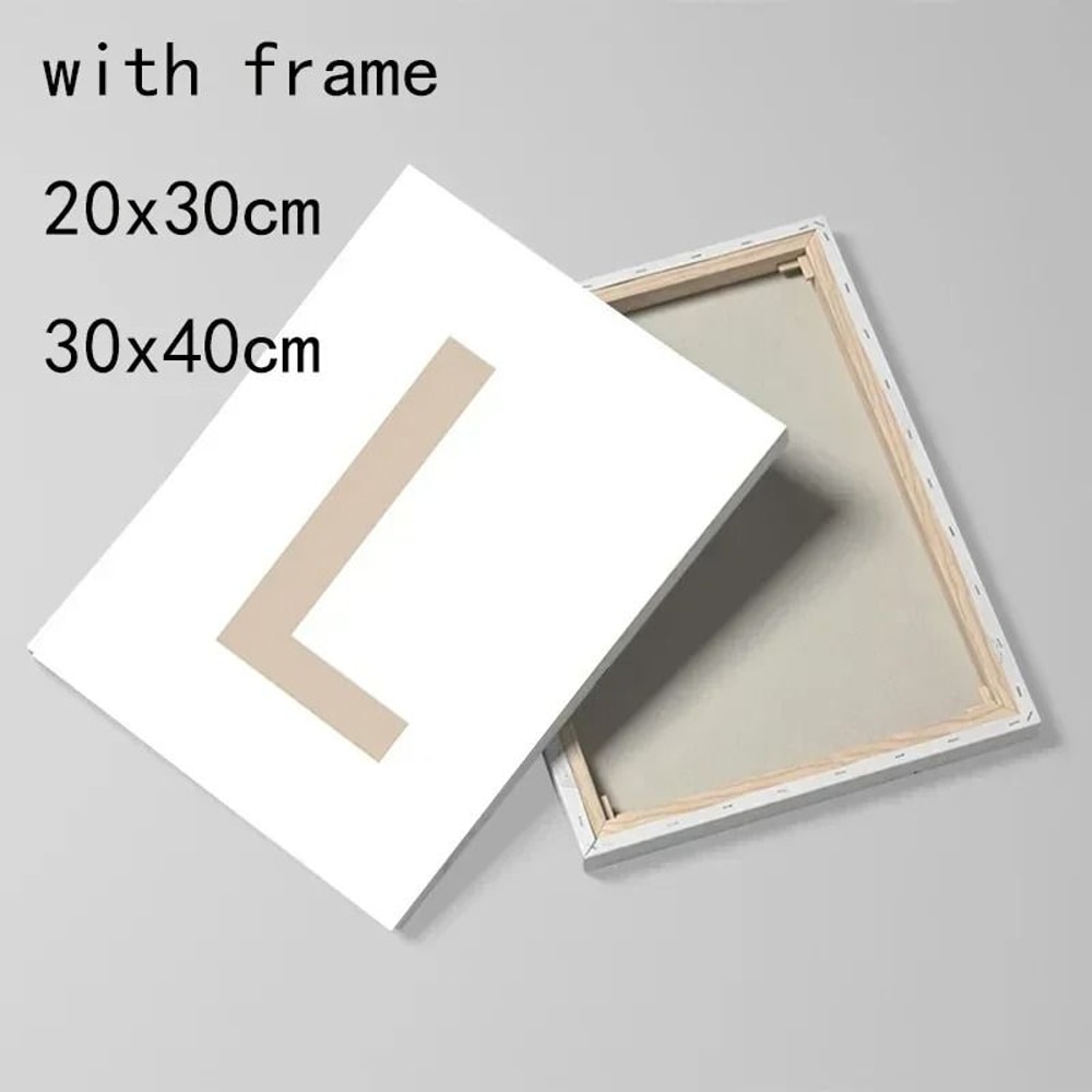 Mid Century Abstract Brush Stroke Art Minimalist Orange Watercolor Canvas Modern Wall Painting Fo 5