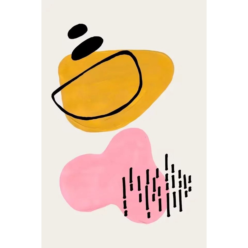 Mid Century Abstract Brush Stroke Art Minimalist Orange Watercolor Canvas Modern Wall Painting Fo 6