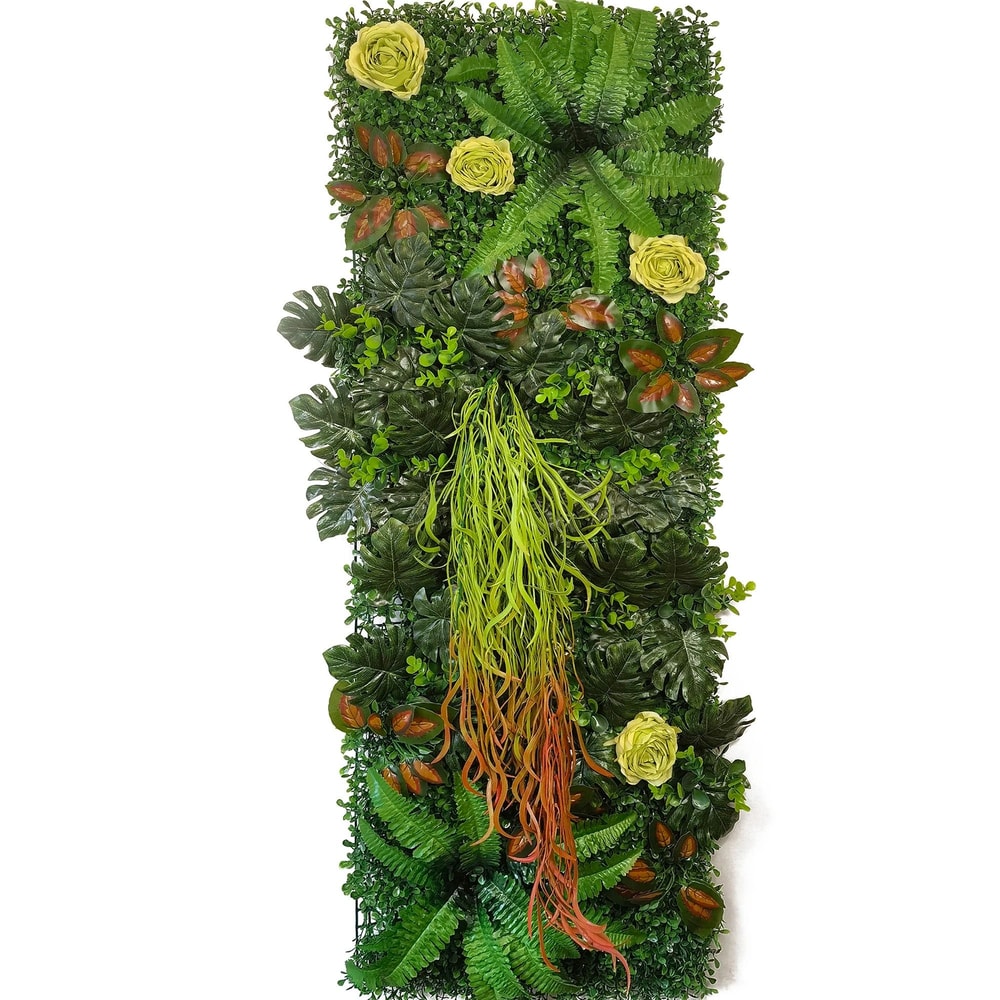 Artificial Moss Grass Wall Panel 16x47 In Faux Greenery Lawn Realistic Backdrop For Wedding Home 19