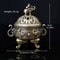 Elephant TripleLegged Incense Burner Metal Aromatherapy Accessory Home Decor For Meditation Mind 1