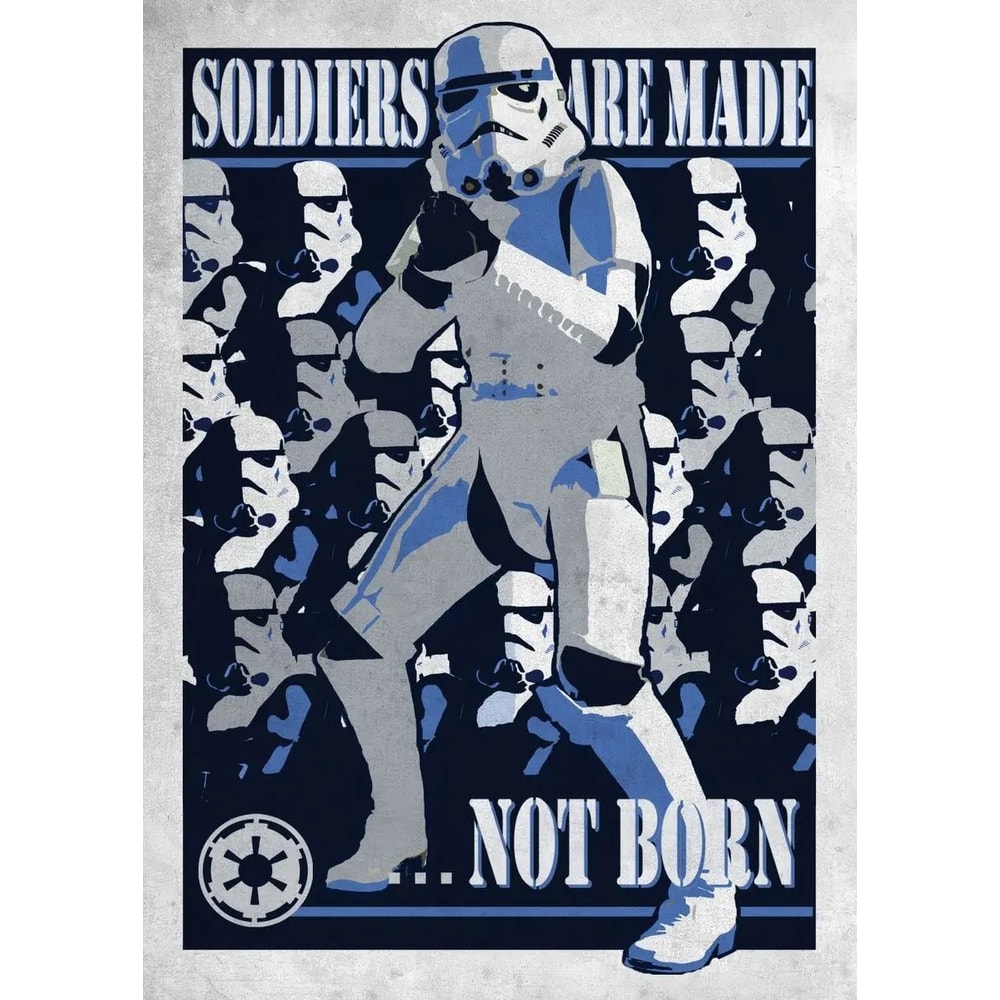 Galactic Propaganda Retro Poster Tatooine Planet Space Travel Canvas Art SciFi Movie Picture For 13