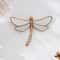 Golden CurlyTailed Dragonfly Wall Decor MirrorFinished Resin Craft Luxury Furniture Home Art Acc 5