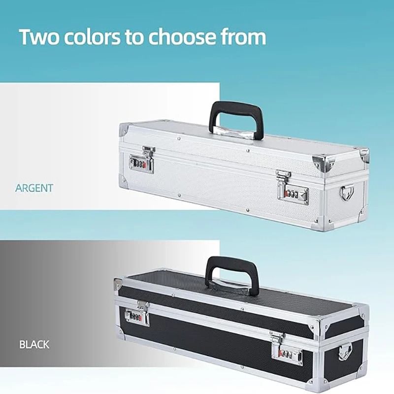 MultiFunctional Chef Knife Storage Case Professional Aluminum Knife Organizer With Combination Loc 3