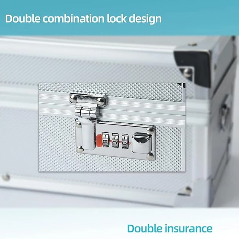 MultiFunctional Chef Knife Storage Case Professional Aluminum Knife Organizer With Combination Loc 4