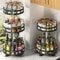 Rotatable Kitchen Spice Rack 360 Degree Turntable Organizer MultiFunctional Storage For Cabinets 1