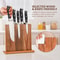 Acacia Wood Magnetic Knife Block DoubleSided Universal Knife Holder Rack With Strong Enhanced Magn 2