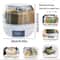 Rotating 6Grid Grain Dispenser 360 Degree OneTouch Rice Container MoistureProof Cereal Organizer 5