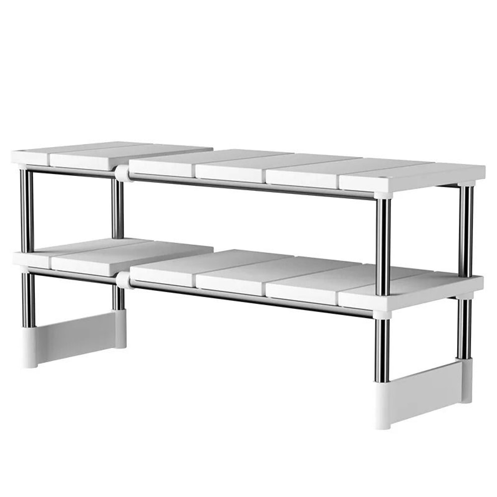 Adjustable UnderSink Storage Rack Expandable Cabinet Organizer Durable SpaceSaving MultiLayer Pot 7