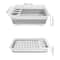 Foldable Dish Drying Rack SpaceSaving Kitchen Tableware Drainer Washable Bowl Tray Organizer 4