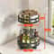 360 Rotating Spice Rack Organizer NonSkid Seasoning Storage Tray Lazy Susan Kitchen Accessory 7