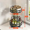 360 Rotating Spice Rack Organizer NonSkid Seasoning Storage Tray Lazy Susan Kitchen Accessory 7