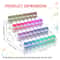 Transparent Paint Storage Rack 7Tier Acrylic Craft Paint Organizer Watercolor Hobby Paint Bottle 5