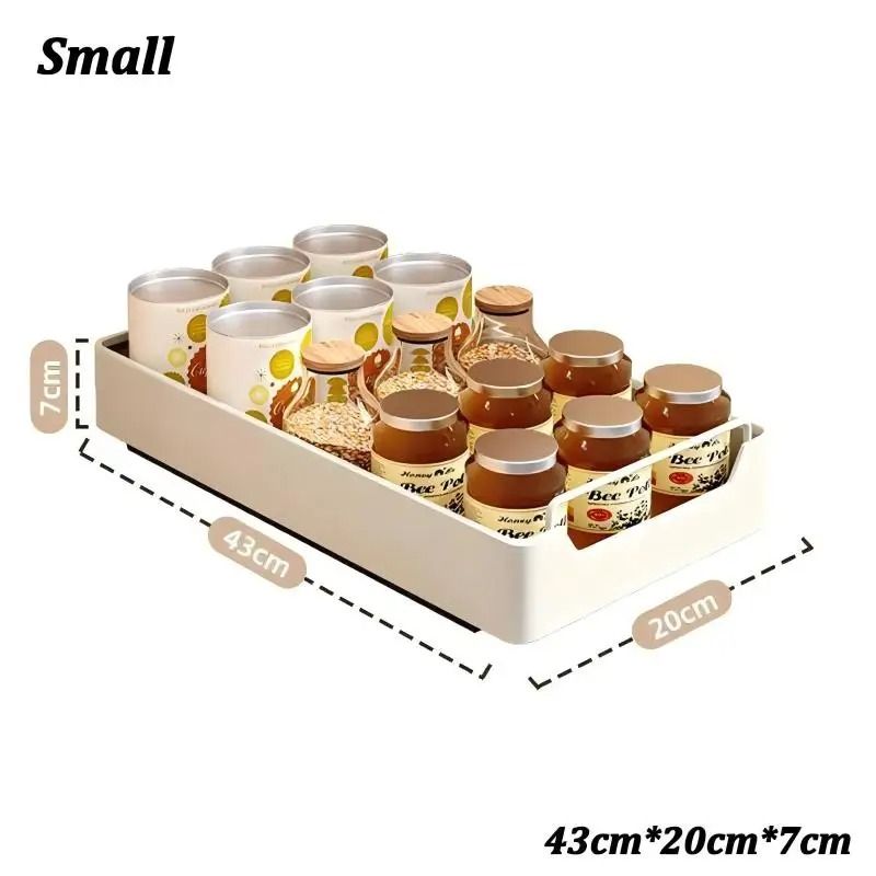 SlideOut Metal Cabinet Drawer PullOut Kitchen Storage Tray With Rails HeavyDuty Spice Pantry Org 6