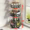 360 Rotating MultiPurpose Storage Box NonSlip Countertop Lazy Susan Kitchen Spice Cosmetic Organ 9
