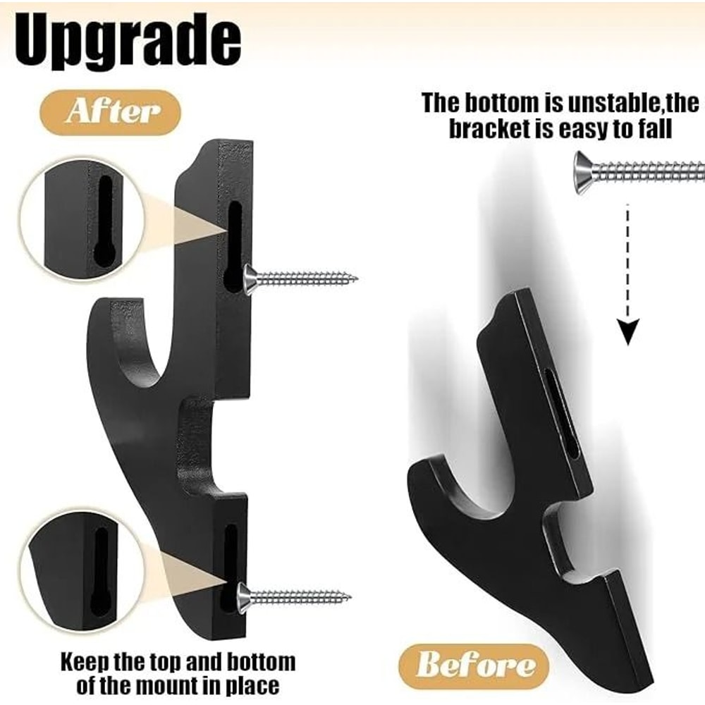 WallMounted Sword Rifle Rack Solid Wood Samurai Katana Display HeavyDuty Shotgun Sniper Rifle H 4