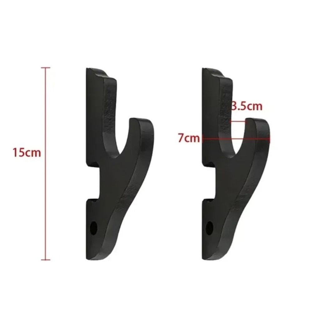 WallMounted Sword Rifle Rack Solid Wood Samurai Katana Display HeavyDuty Shotgun Sniper Rifle H 6