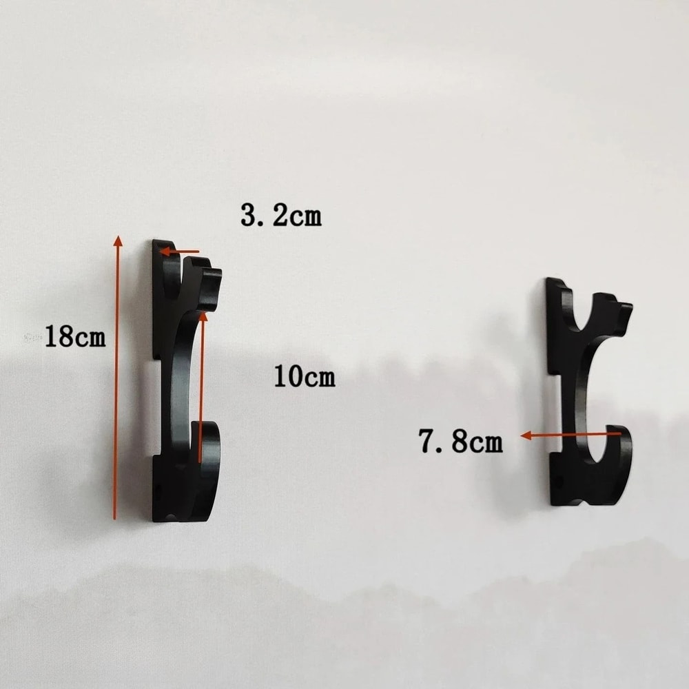 WallMounted Sword Rifle Rack Solid Wood Samurai Katana Display HeavyDuty Shotgun Sniper Rifle H 8