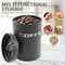 Airtight Coffee Tea Sugar Canister Set 3Piece Kitchen Countertop Containers FoodGrade Bean Spice 4