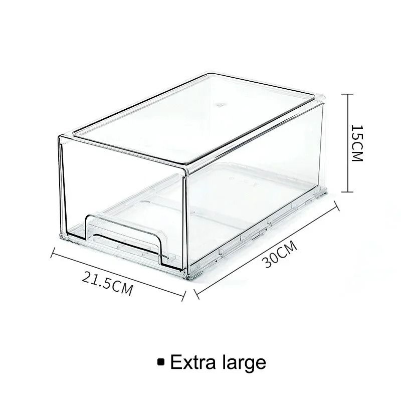 DrawerStyle Refrigerator Storage Box FoodGrade FreshKeeping Bin Meat Egg Frozen Food Finishing O 7