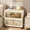 Foldable Mobile Storage Cabinet 345Tier Stackable Organizer With Wheels Portable Closet Pantry F 4