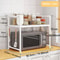 Microwave Oven Storage Rack SpaceSaving Countertop Organizer Plastic Kitchen Utensil Tableware S 7