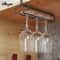 NonPerforated Wine Glass Rack Inverted Iron Hanging Holder HighFooted Glass Organizer For Bar Ho 5