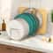 Small Expandable Dish Drainer Metal Plate Holder With Drip Tray SpaceSaving Cupboard Countertop 0