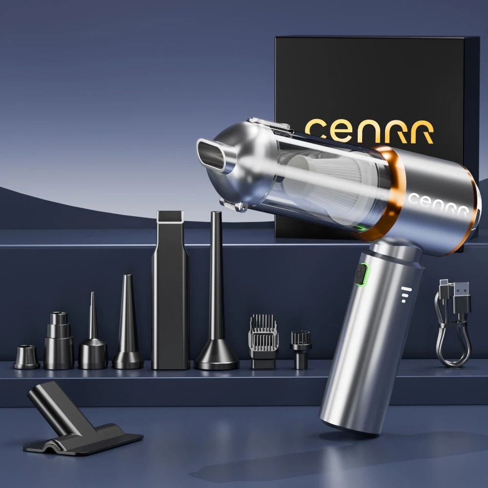 HighPower Mini Car Vacuum Blower 998000PA Portable Handheld Cleaner Cordless Home Auto Cleaning 7