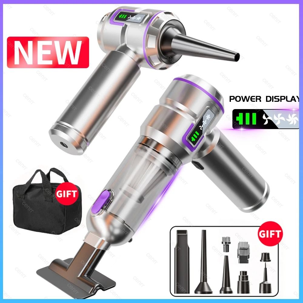HighPower Mini Car Vacuum Blower 998000PA Portable Handheld Cleaner Cordless Home Auto Cleaning 0
