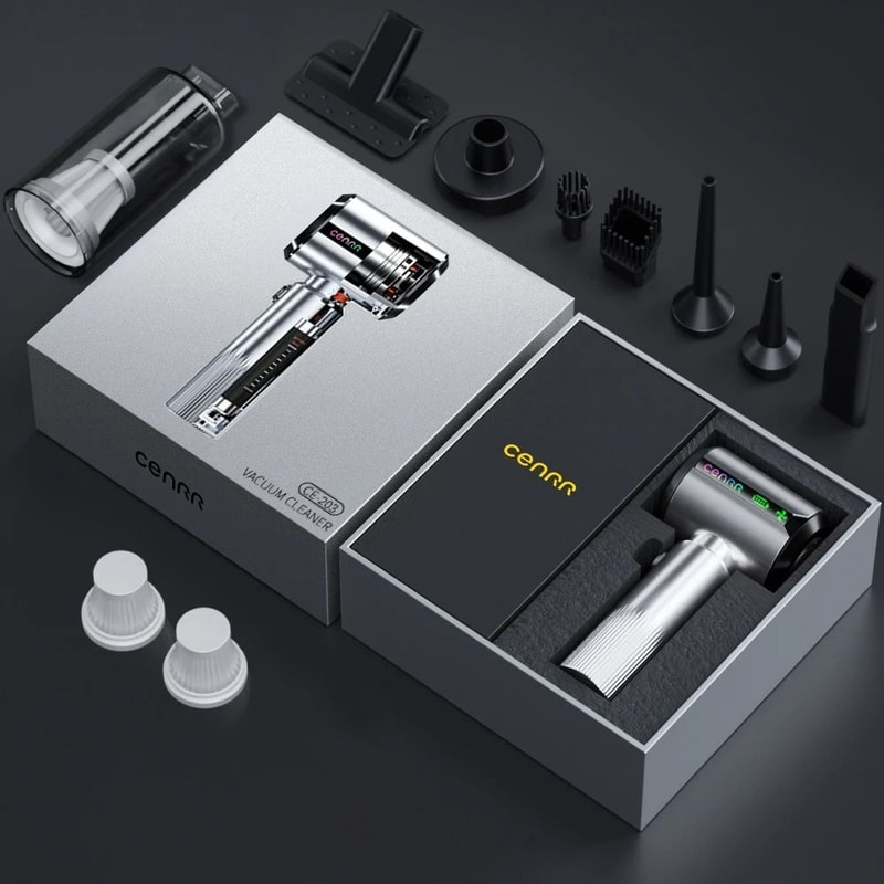 HighPower Mini Wireless Car Vacuum CE203 Powerful Suction Handheld Cleaner Cordless Portable Clea 6