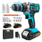 LithiumPowered Cordless Drill Driver Combo Electric Impact Drill Screwdriver Set Home DIY Tool 11