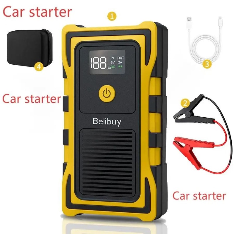 4in1 Emergency Car Jump Starter 150PSI Portable Air Compressor Power Bank LED Light Universal Au 10
