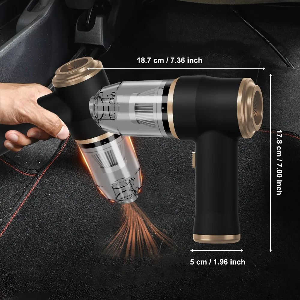 HighPower Wireless Car Home Vacuum Portable Cleaning Machine For Bedroom Carpets Furniture Pet H 6