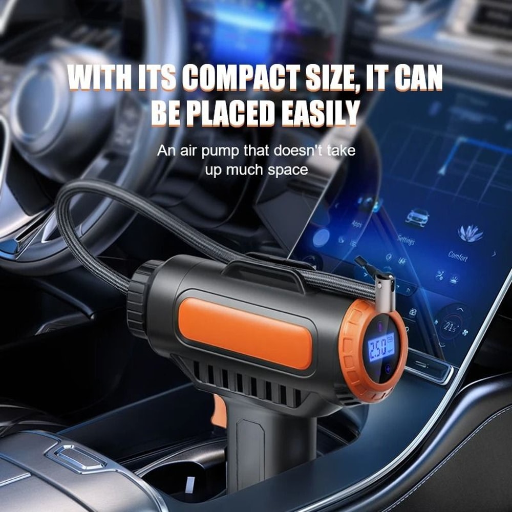 Wireless Portable Tire Inflator 150PSI Electric Pump With LED Display Universal Car Bicycle Air 3
