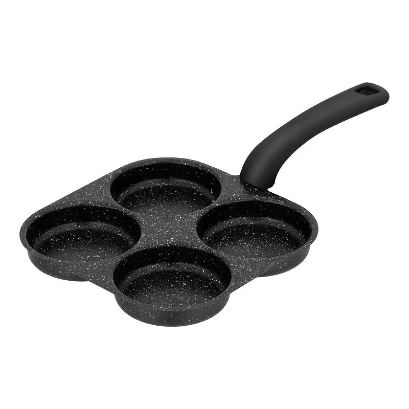 Medical Stone 4Hole Omelette Pan NonStick Egg Burger Dumpling Pot Professional Breakfast Frying 1