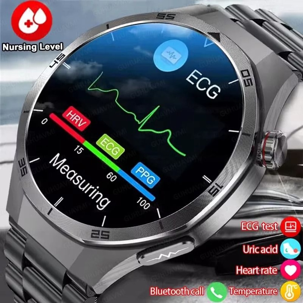 ECGPPG Three High Treatment Smart Watch Lipids Uric Acid Blood Pressure Pro Mens NFC Health Smar 1