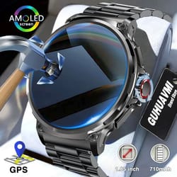 1.85-inch ultra hd amoled smart watch – 710mah battery & gps – pro bluetooth call & ip68 waterproof smartwatch