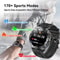 17inch AMOLED Smart Watch 1000mAh Battery GPS Pro Bluetooth Call NFC Mens Fitness Tracker 6
